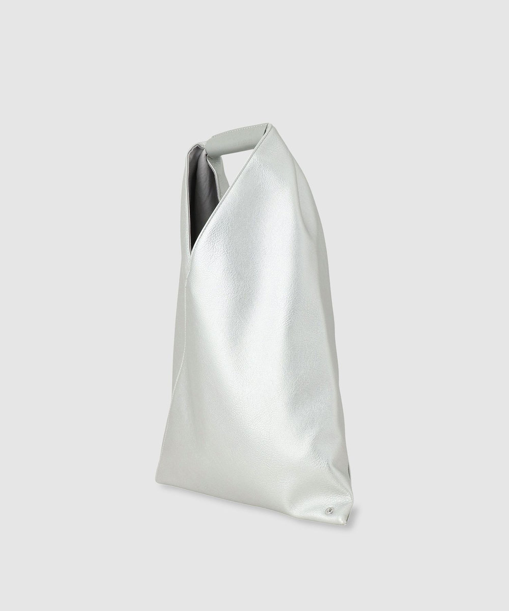 buying 【MM6 Maison Margiela(エムエム6 メゾン マルジェラ)】SMALL JAPANESE ハンドバッグ シルバー (90)