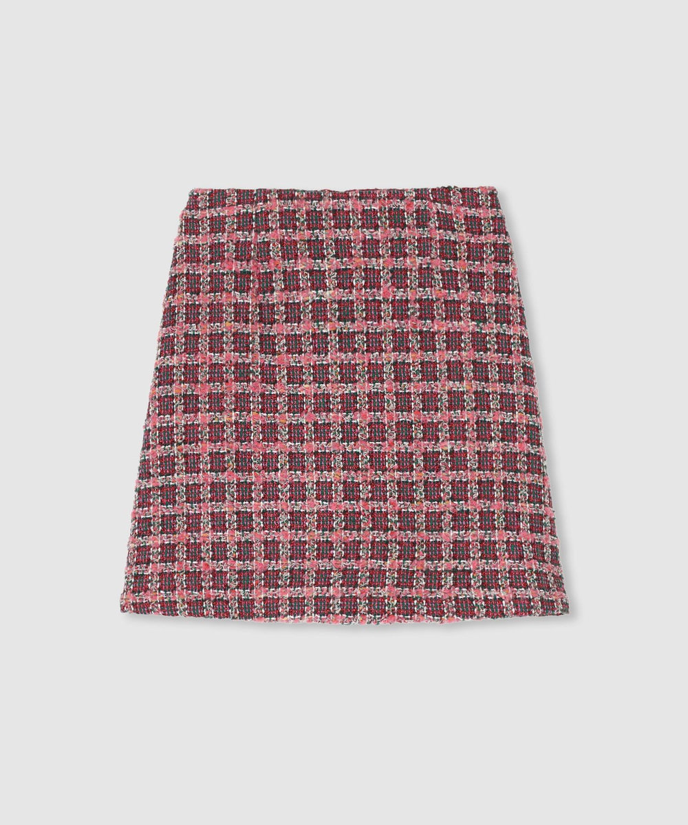 LOULOU WILLOUGHBY】TOURNIERツイードミニスカート|allureville
