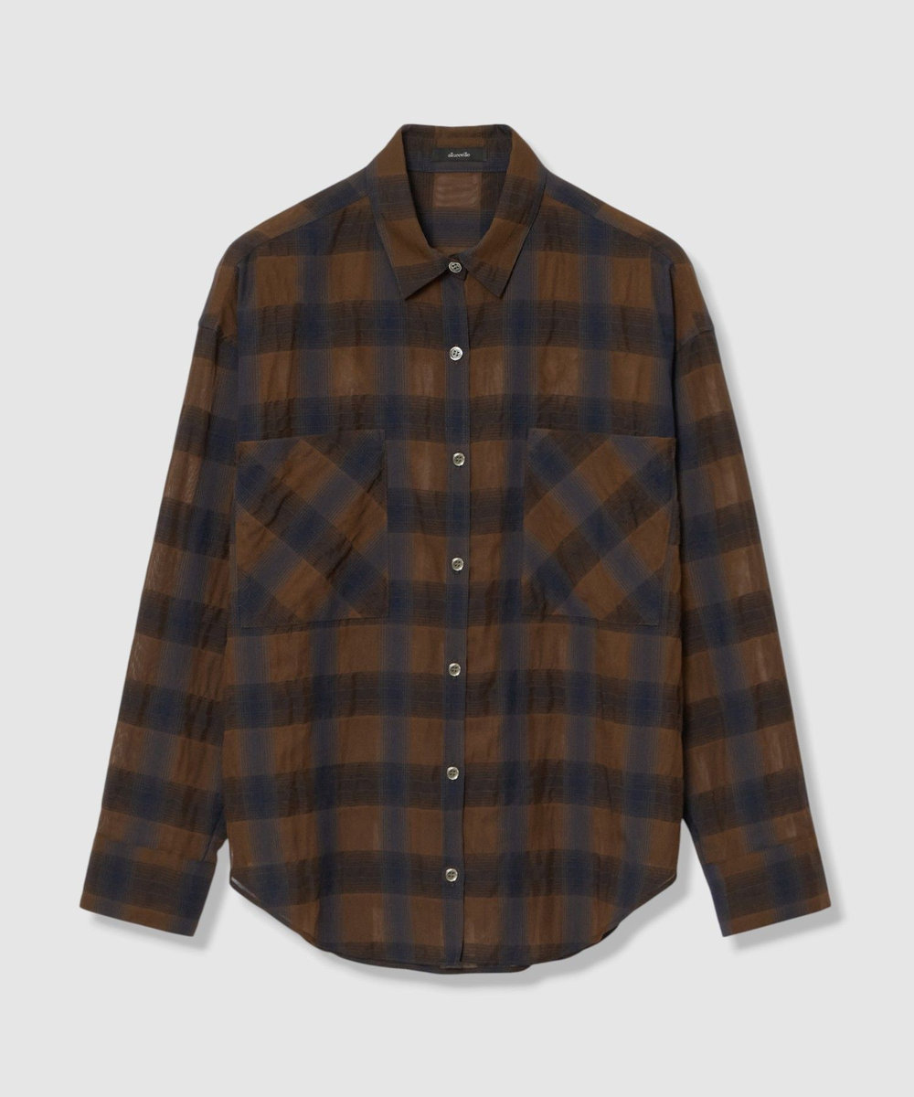 シアーチェックシャツ|allureville OFFICIAL SITE / ONLINE SHOP