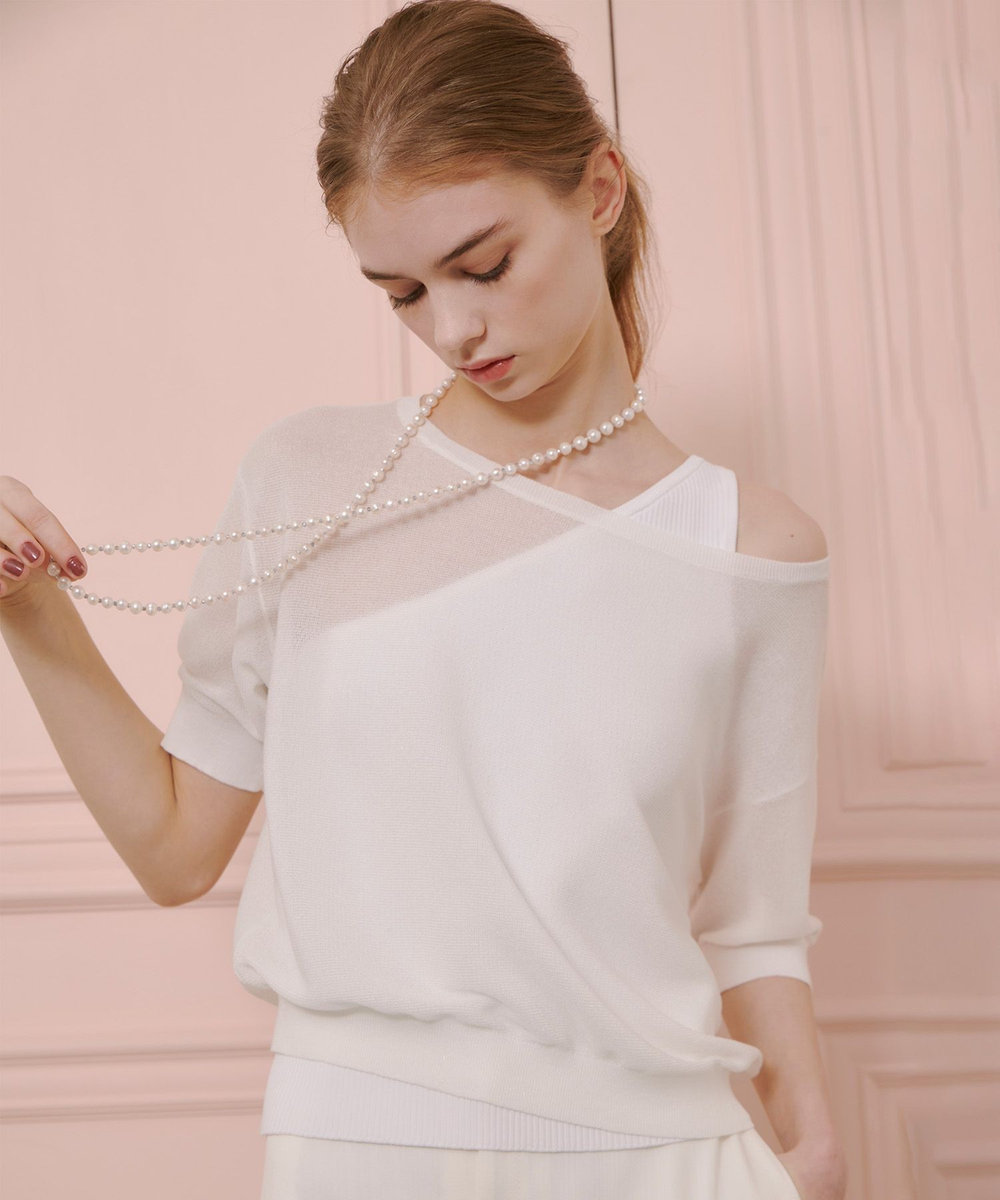 LOULOU WILLOUGHBY】ワンショルダーアンサンブル|allureville OFFICIAL