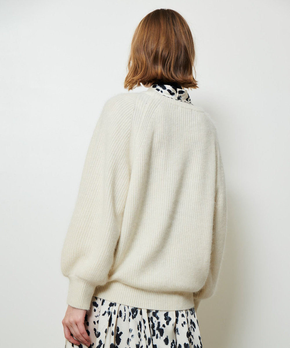allureville 片畦プルオーバー オフホワイト (02)