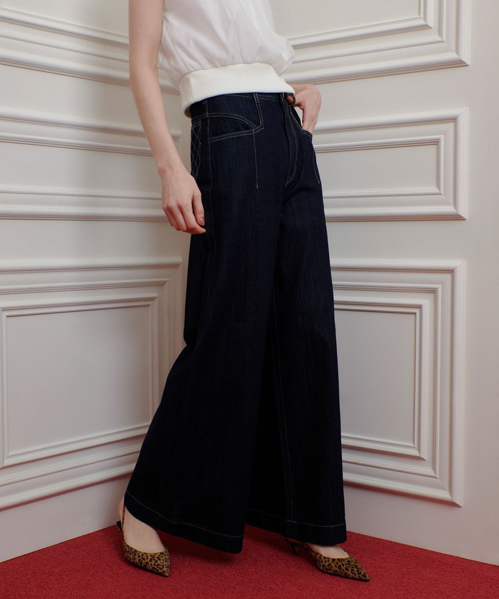 LOULOU WILLOUGHBY ◇【LOULOU WILLOUGHBY】デニムバギーパンツ インディゴ (66)