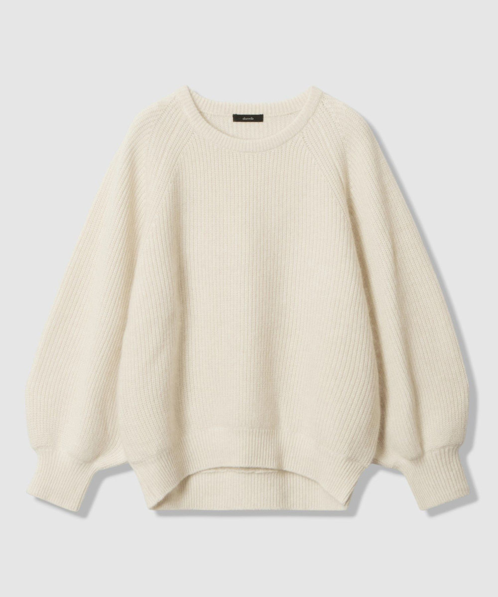 allureville 片畦プルオーバー オフホワイト (02)
