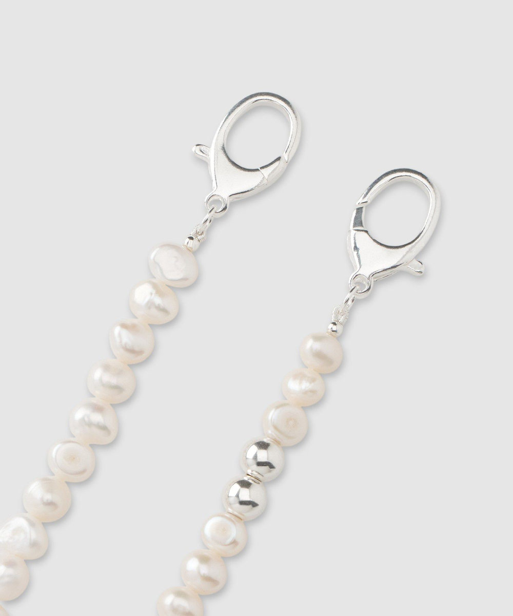 buying 【MOUNIR(ムニール)】 PEARL WALLET CHAIN ネックレス ホワイト系 (08)