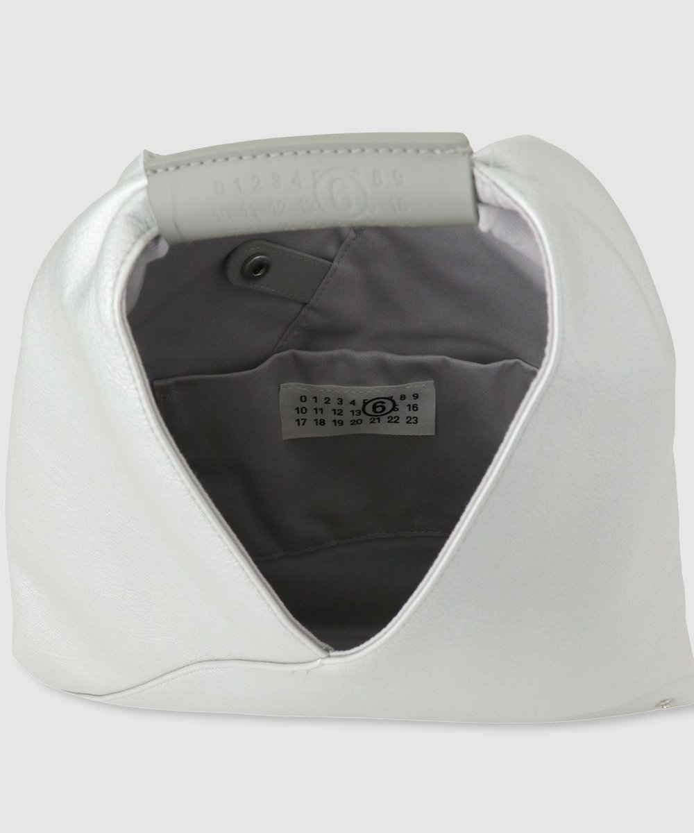buying 【MM6 Maison Margiela(エムエム6 メゾン マルジェラ)】SMALL JAPANESE ハンドバッグ シルバー (90)