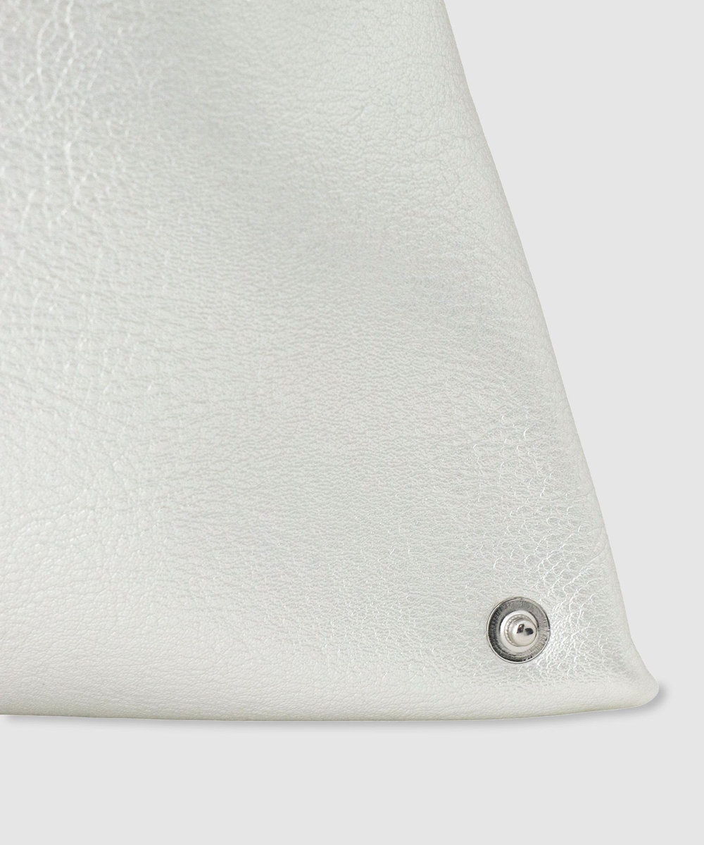 buying 【MM6 Maison Margiela(エムエム6 メゾン マルジェラ)】SMALL JAPANESE ハンドバッグ シルバー (90)
