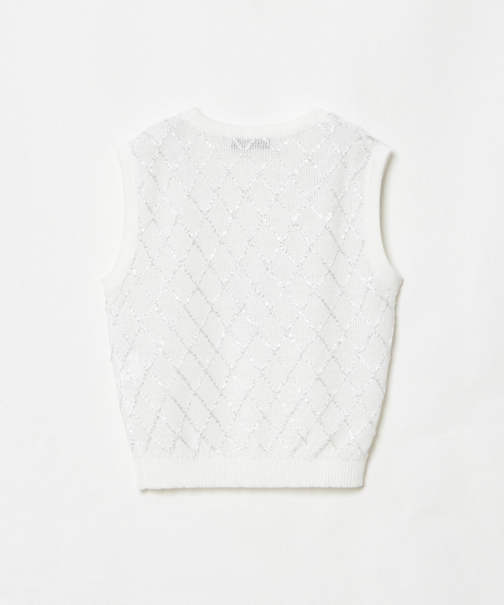 LOULOU WILLOUGHBY 【LOULOU WILLOUGHBY】シークインエンブロイダリープルオーバー オフホワイト (02)