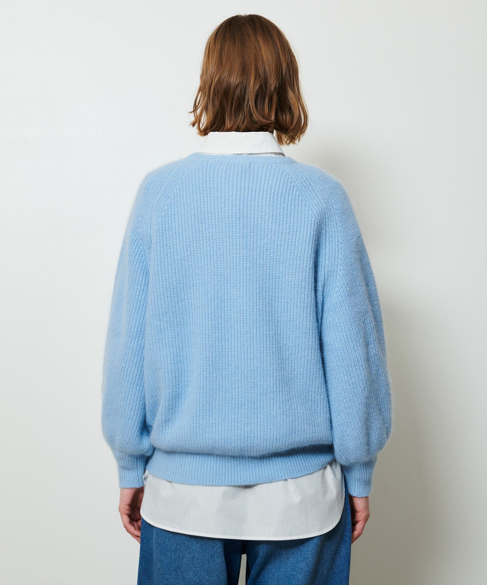 allureville 片畦プルオーバー ブルー (61)