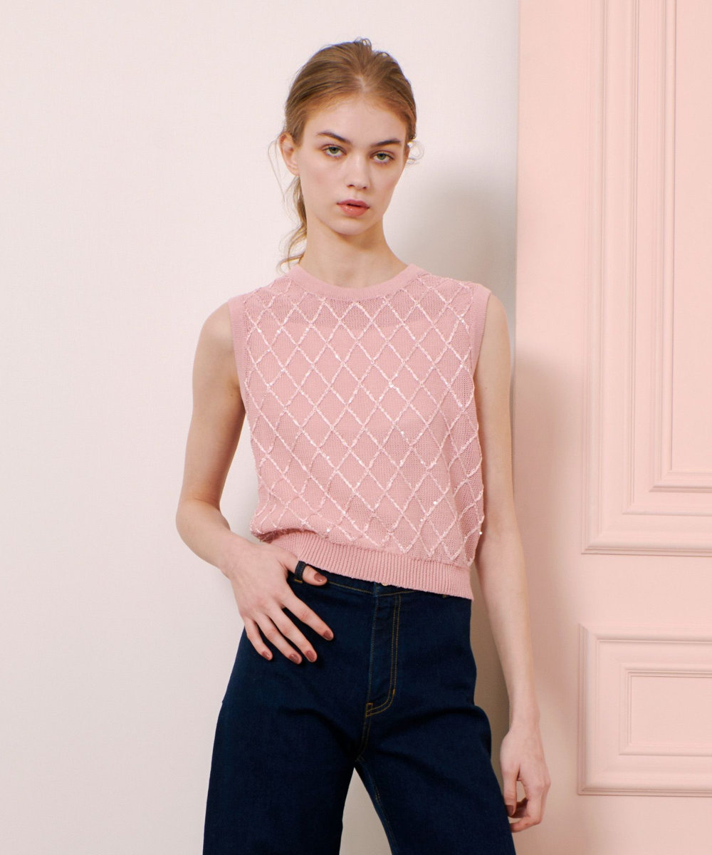 LOULOU WILLOUGHBY 【LOULOU WILLOUGHBY】シークインエンブロイダリープルオーバー ピンク (41)