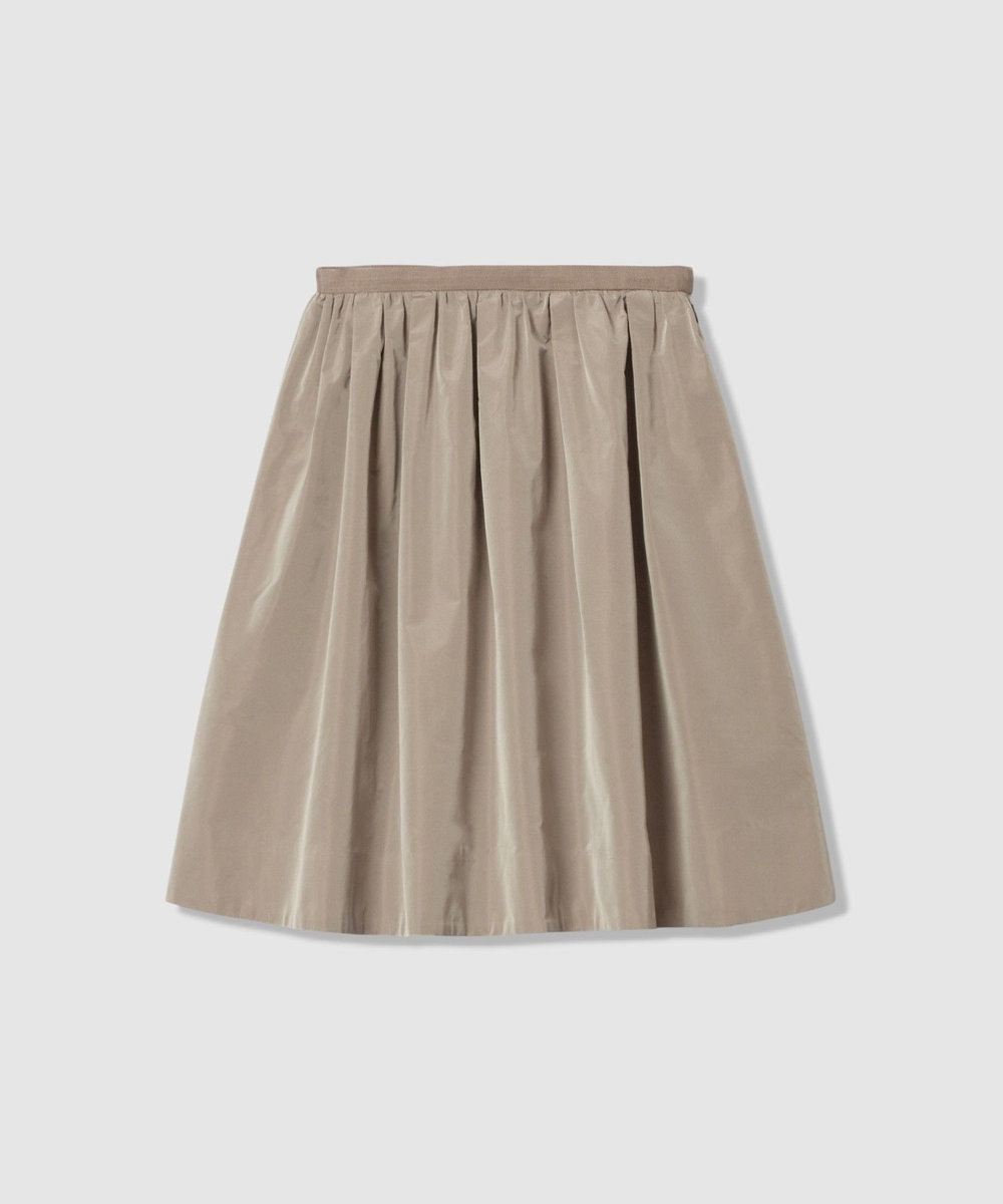 LOULOU WILLOUGHBY 【LOULOU WILLOUGHBY】タフタギャザースカート グレージュ (15)