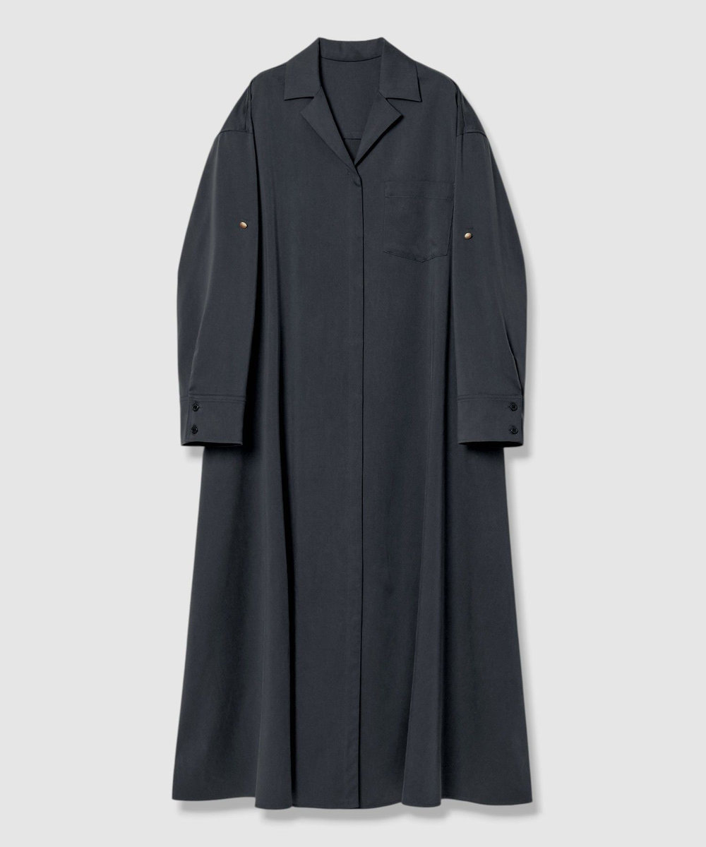 allureville フィブリルストレッチシャツワンピース ネイビー (65)