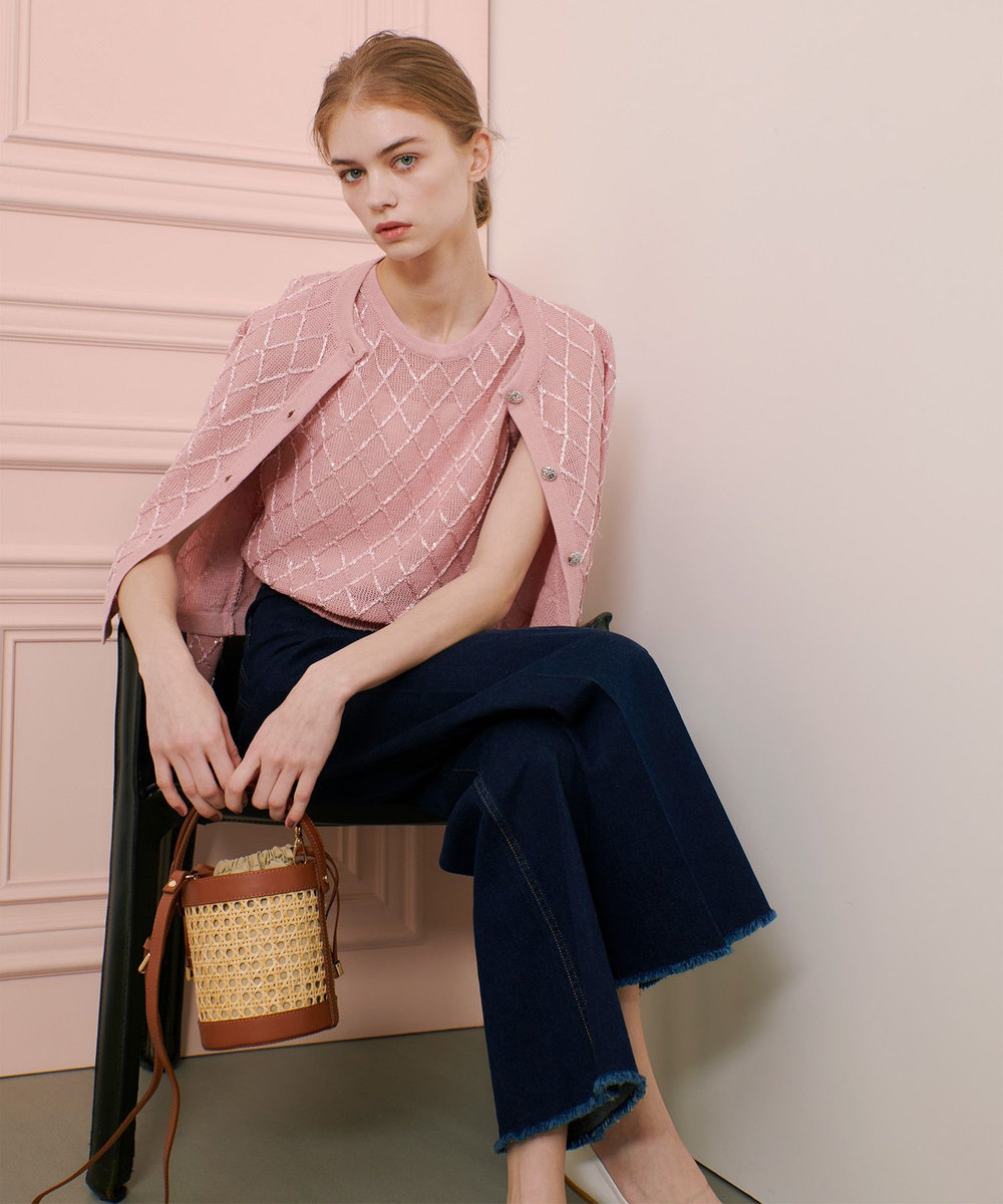 LOULOU WILLOUGHBY 【LOULOU WILLOUGHBY】シークインエンブロイダリープルオーバー ピンク (41)