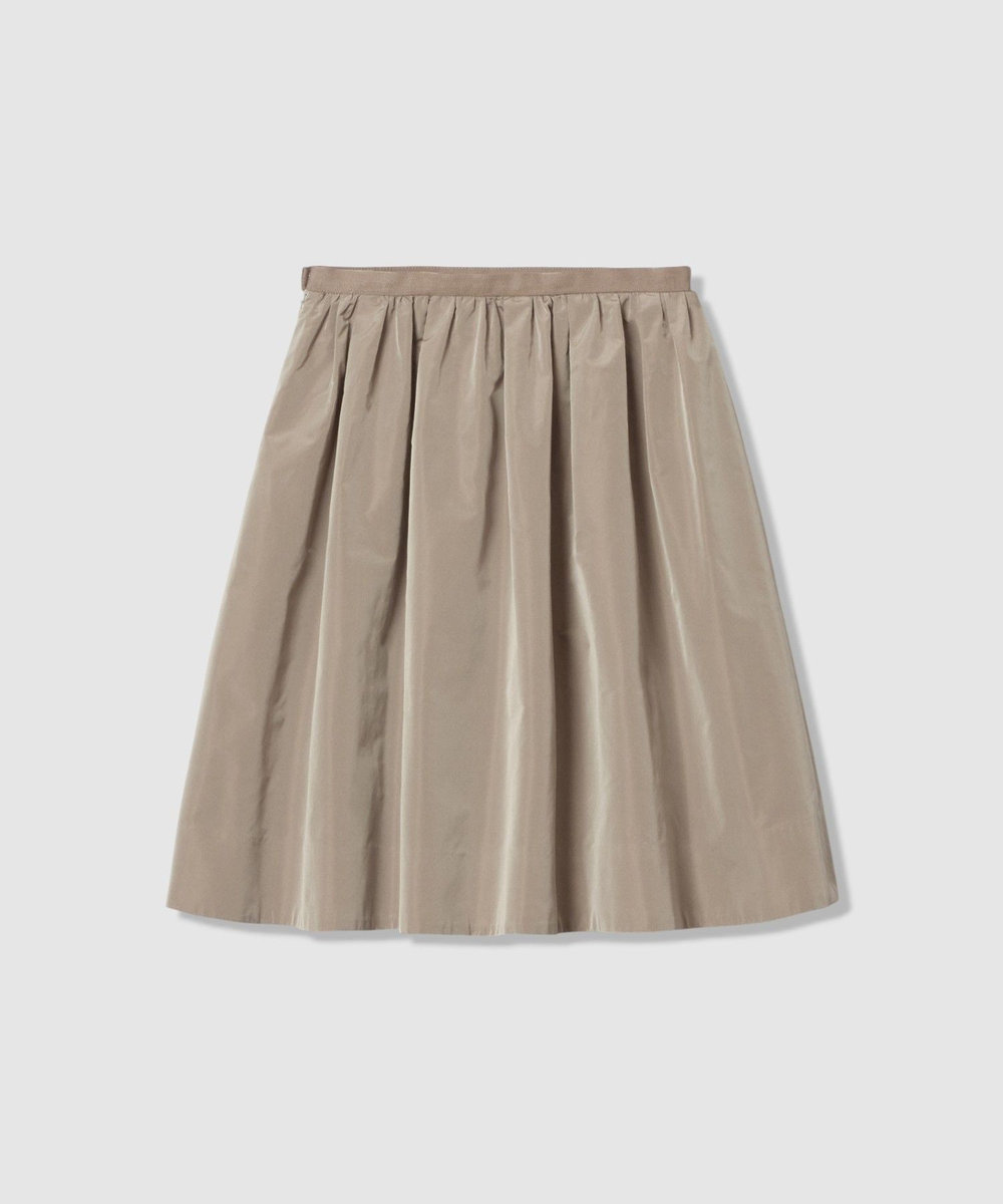 LOULOU WILLOUGHBY 【LOULOU WILLOUGHBY】タフタギャザースカート グレージュ (15)