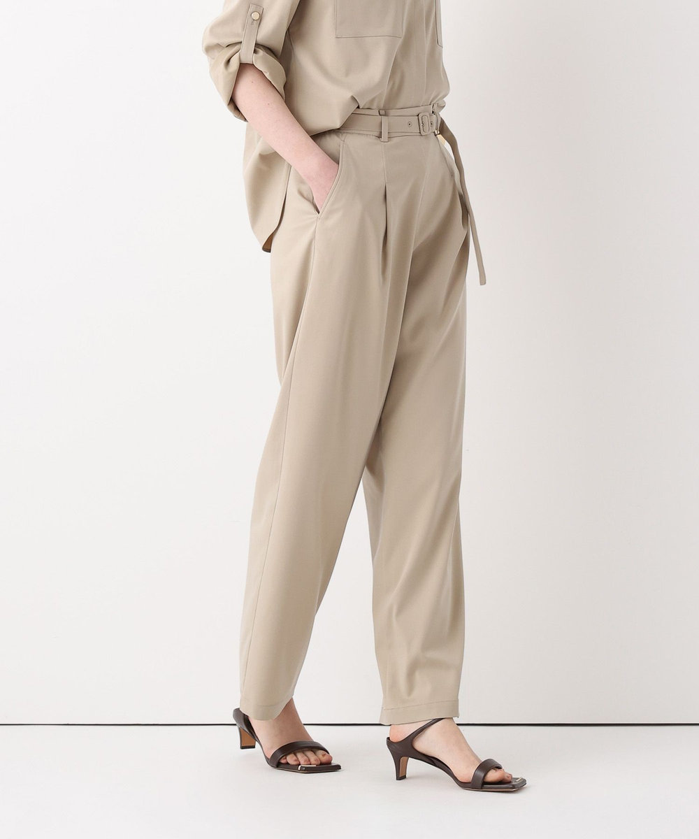 allureville フィブリルタックパンツ ベージュ (11)
