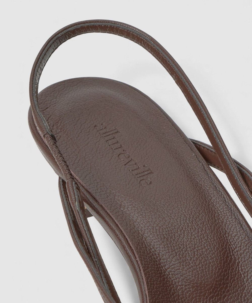 allureville トングサンダル ダークブラウン (82)