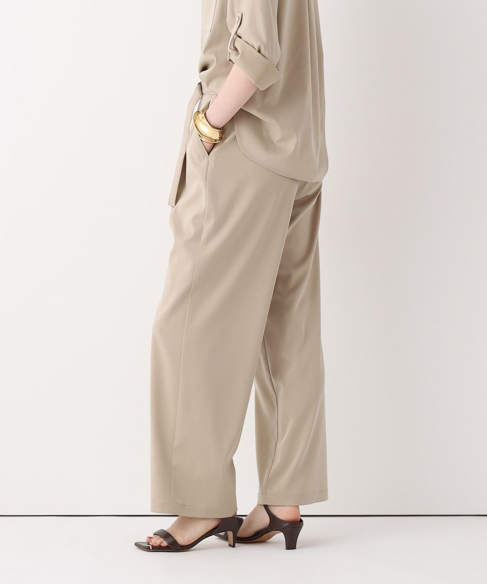 allureville フィブリルタックパンツ ベージュ (11)