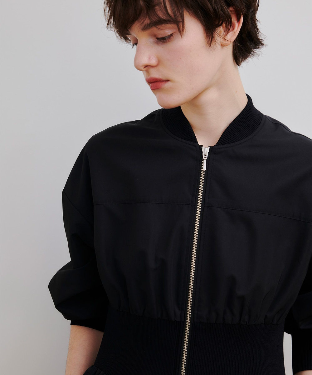 allureville ボンバーワンピース ブラック (95)