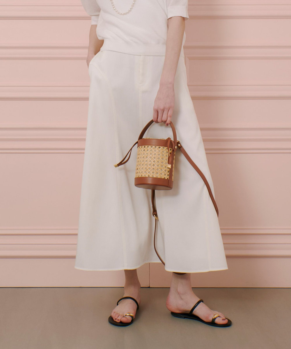 LOULOU WILLOUGHBY 【LOULOU WILLOUGHBY】デニムライクマーメイドスカート オフホワイト (02)