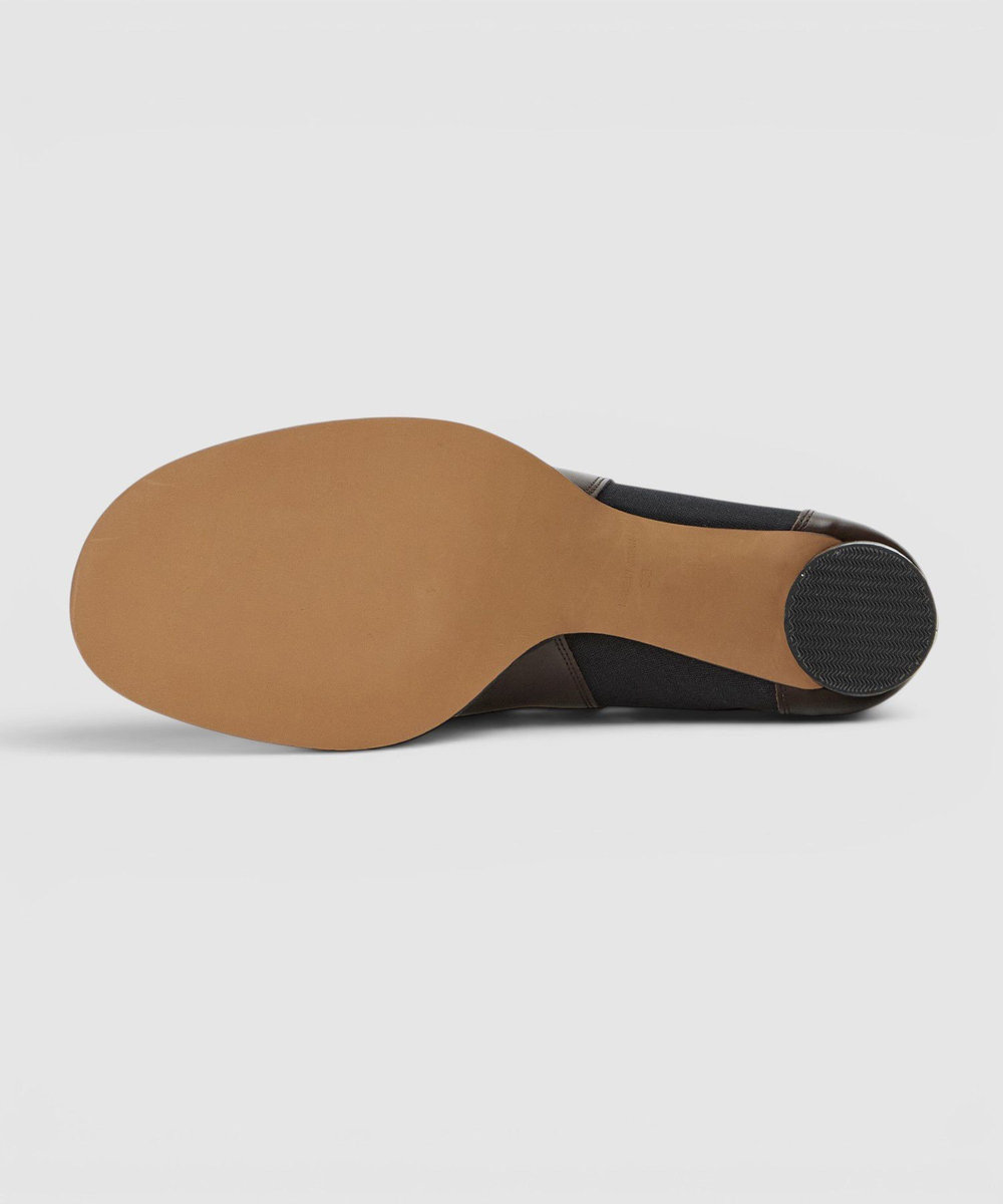 buying 【PIPPICHIC(ピッピシック)】OBLIQUE SIDEGOA SHORT BOOTS ダークブラウン (82)