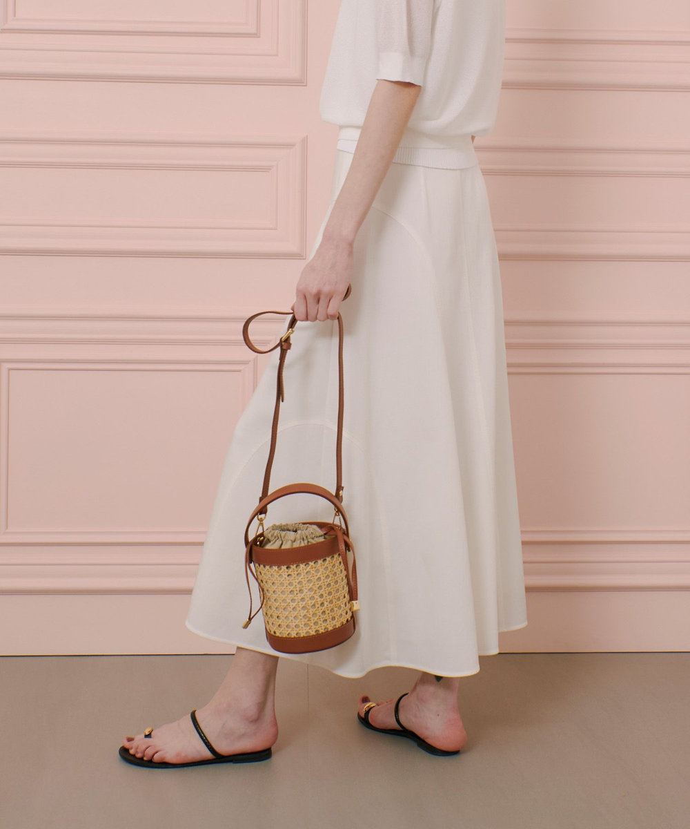 LOULOU WILLOUGHBY 【LOULOU WILLOUGHBY】デニムライクマーメイドスカート オフホワイト (02)