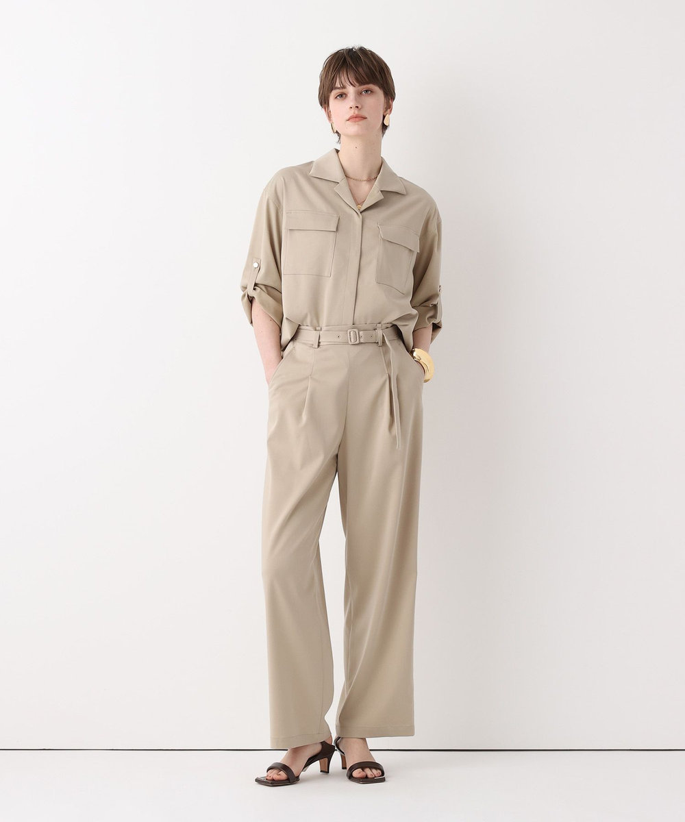 allureville フィブリルタックパンツ ベージュ (11)