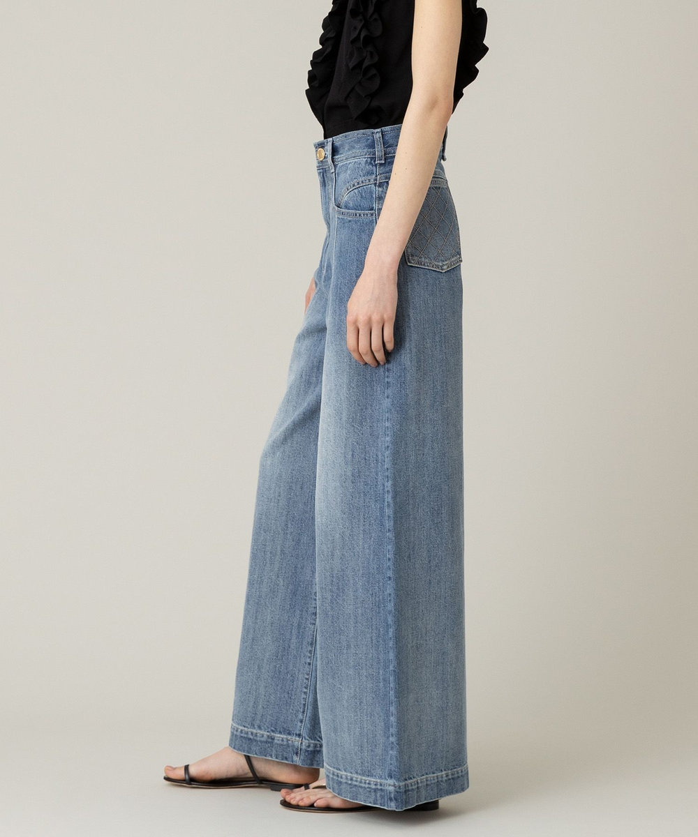 LOULOU WILLOUGHBY 【LOULOU WILLOUGHBY】デニムバギーパンツ ブルー (61)