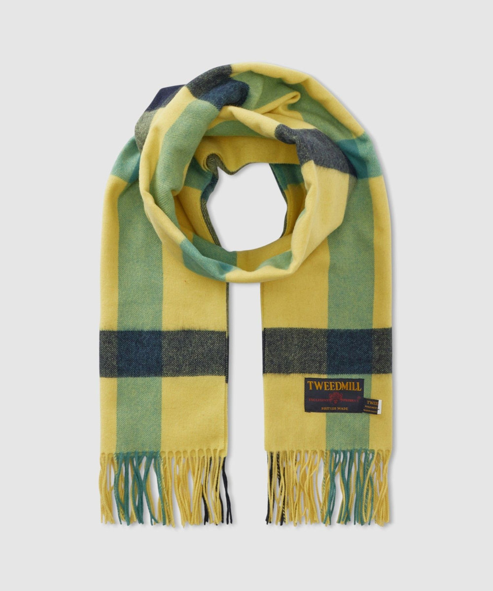 buying 【TWEEDMILL(ツィードミル)】 LAMBS WOOL STOLE イエロー系 (26)