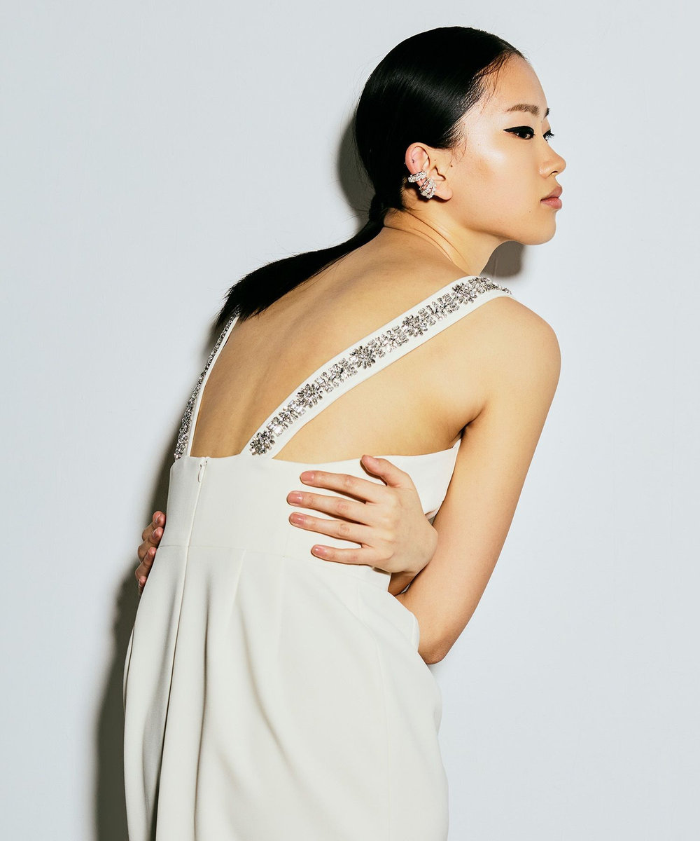 LOULOU WILLOUGHBY 【LOULOU WILLOUGHBY】ビジュージャンパースカート アイボリー (04)