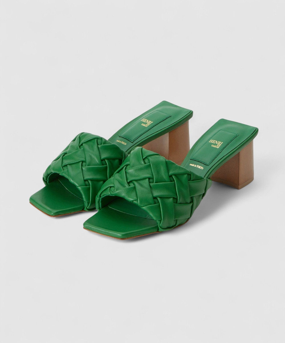 buying 【HENRI EN VARGO(ヘンリエンヴァーゴ)】GRACE SANDAL グリーン (71)