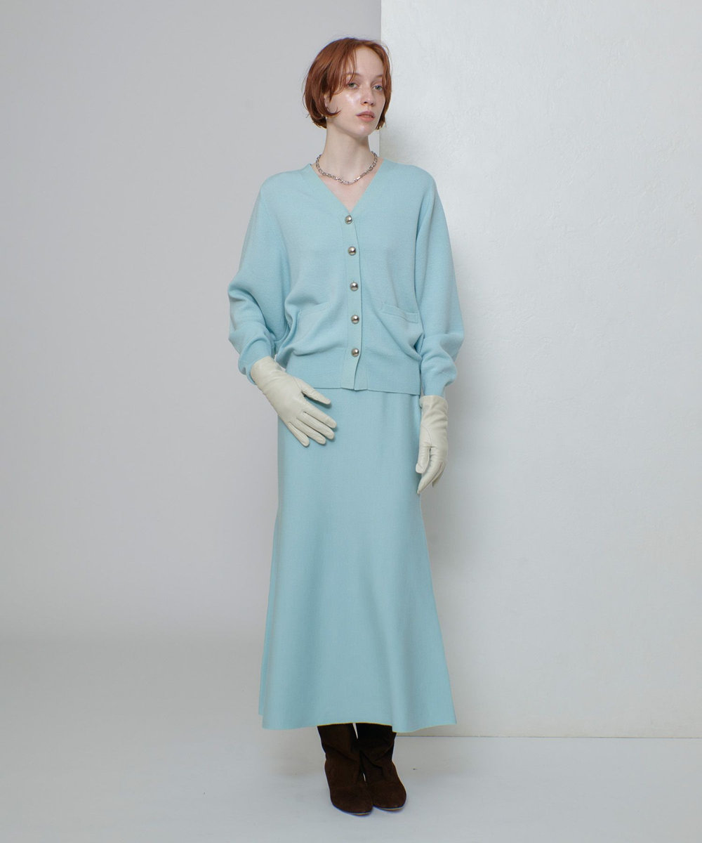 allureville ウールスムースカーディガン ミントグリーン (73)