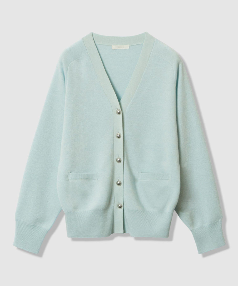 allureville ウールスムースカーディガン ミントグリーン (73)