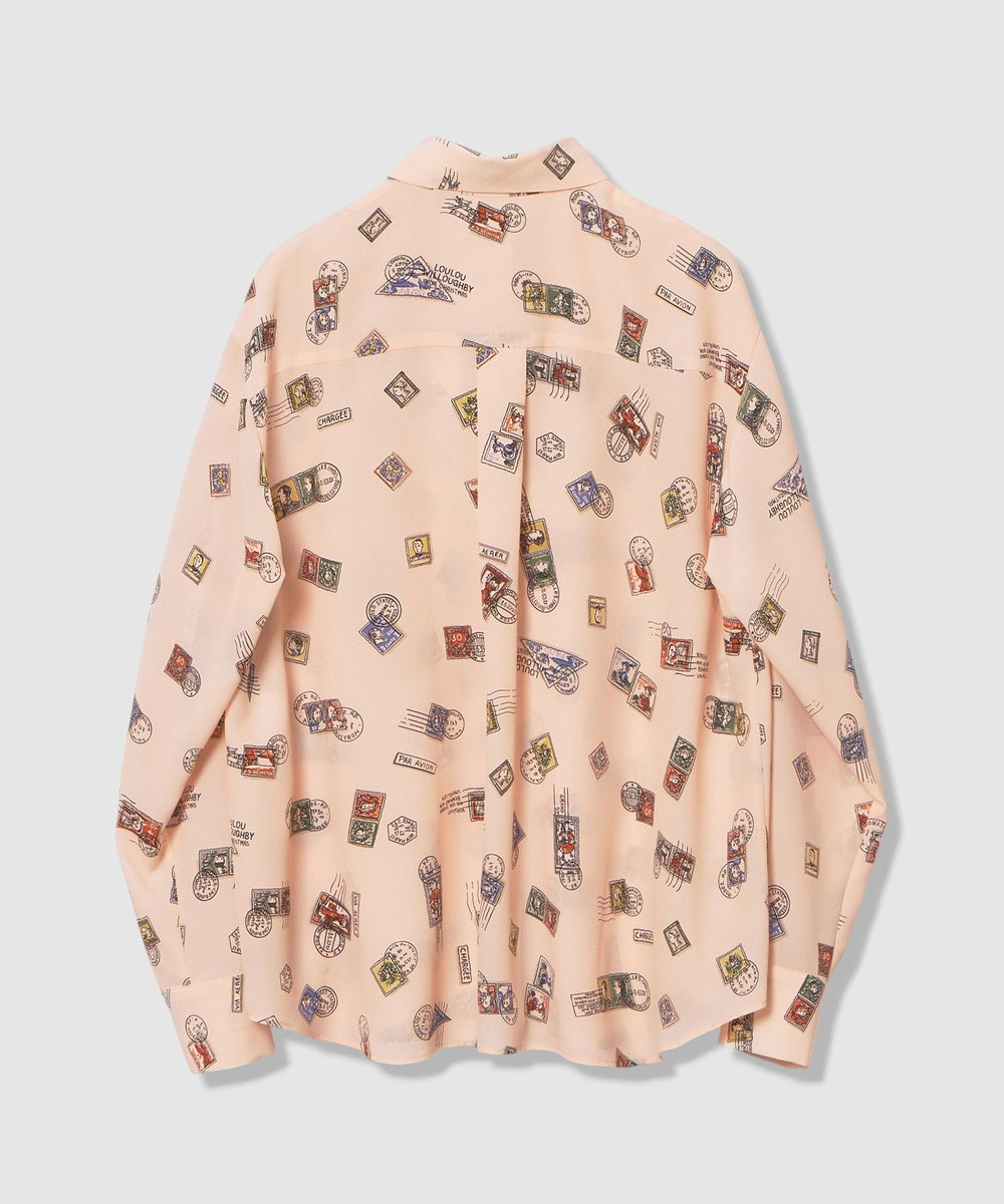 LOULOU WILLOUGHBY 【LOULOU WILLOUGHBY】レタープリントシャツブラウス ピンク (41)