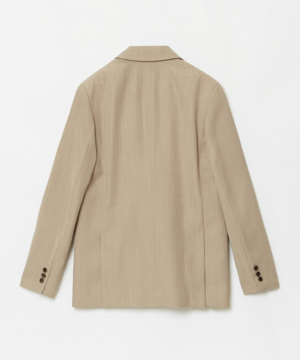 allureville ウールボタンレスジャケット ベージュ (11)