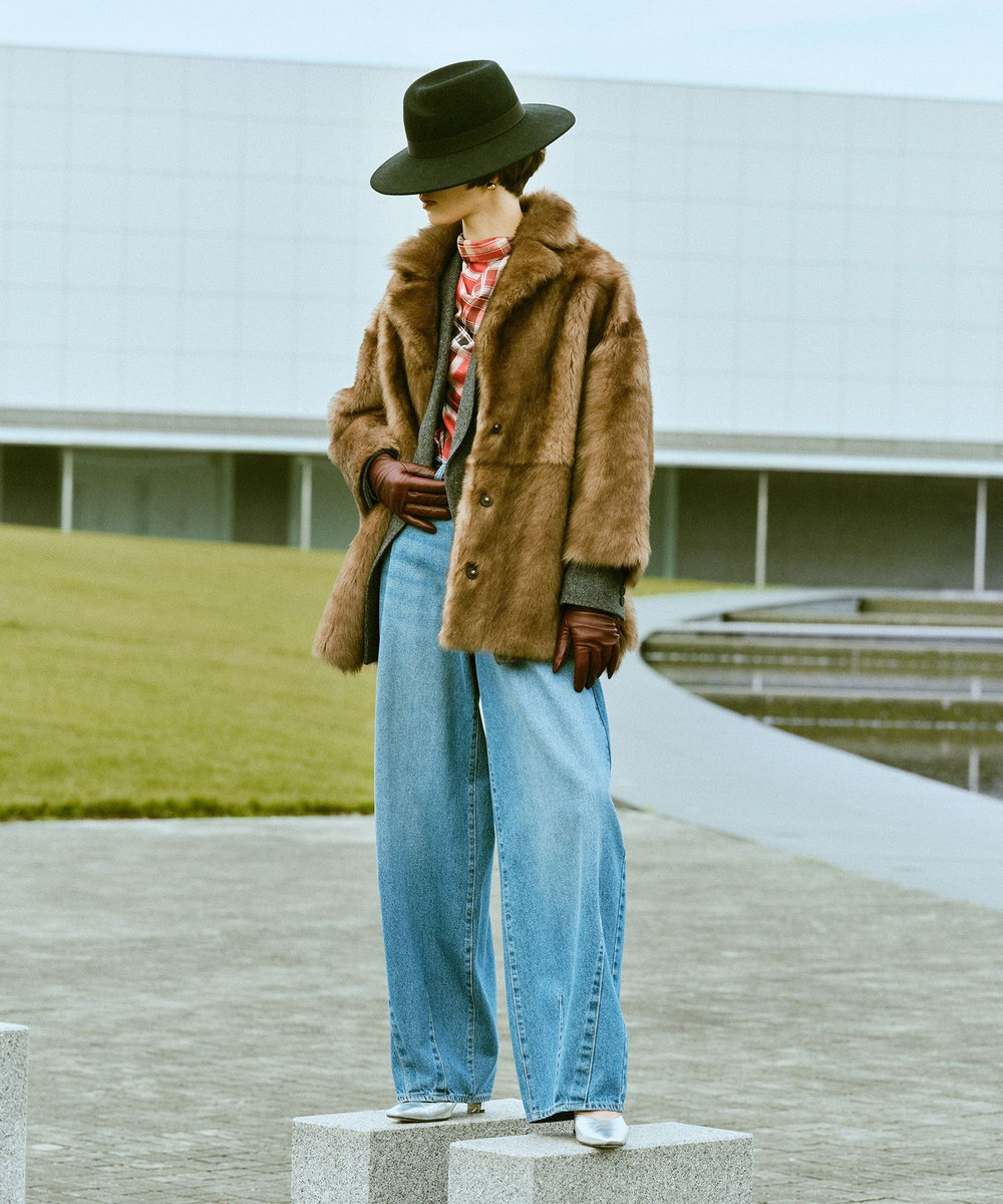 buying 【CARUS(カルス)】 MOUTON JACKET ブラウン (81)