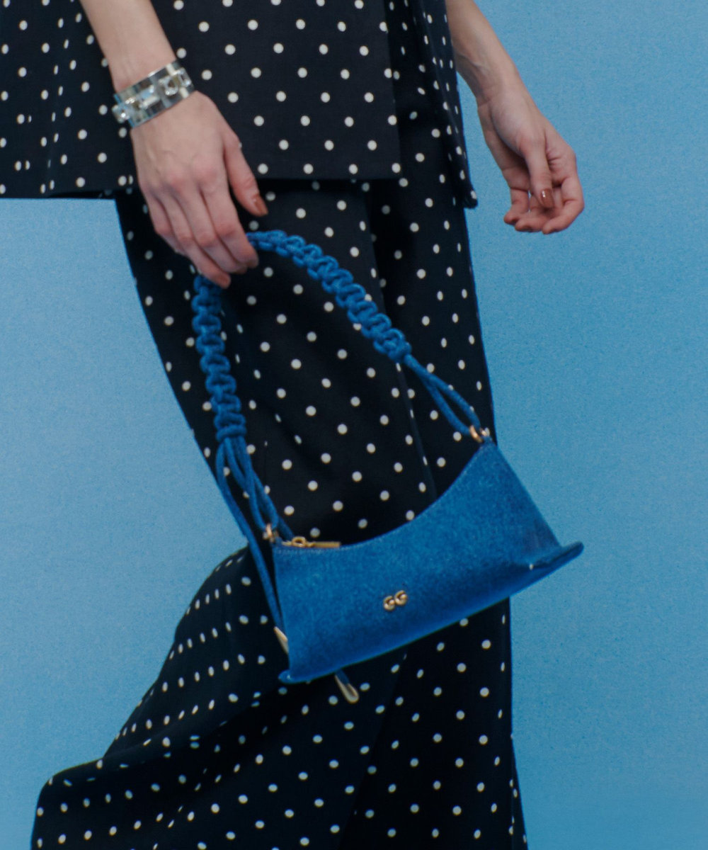 buying 【CULT GAIA(カルト ガイア)】 OSA SHOULDER ハンドバッグ インディゴ (66)