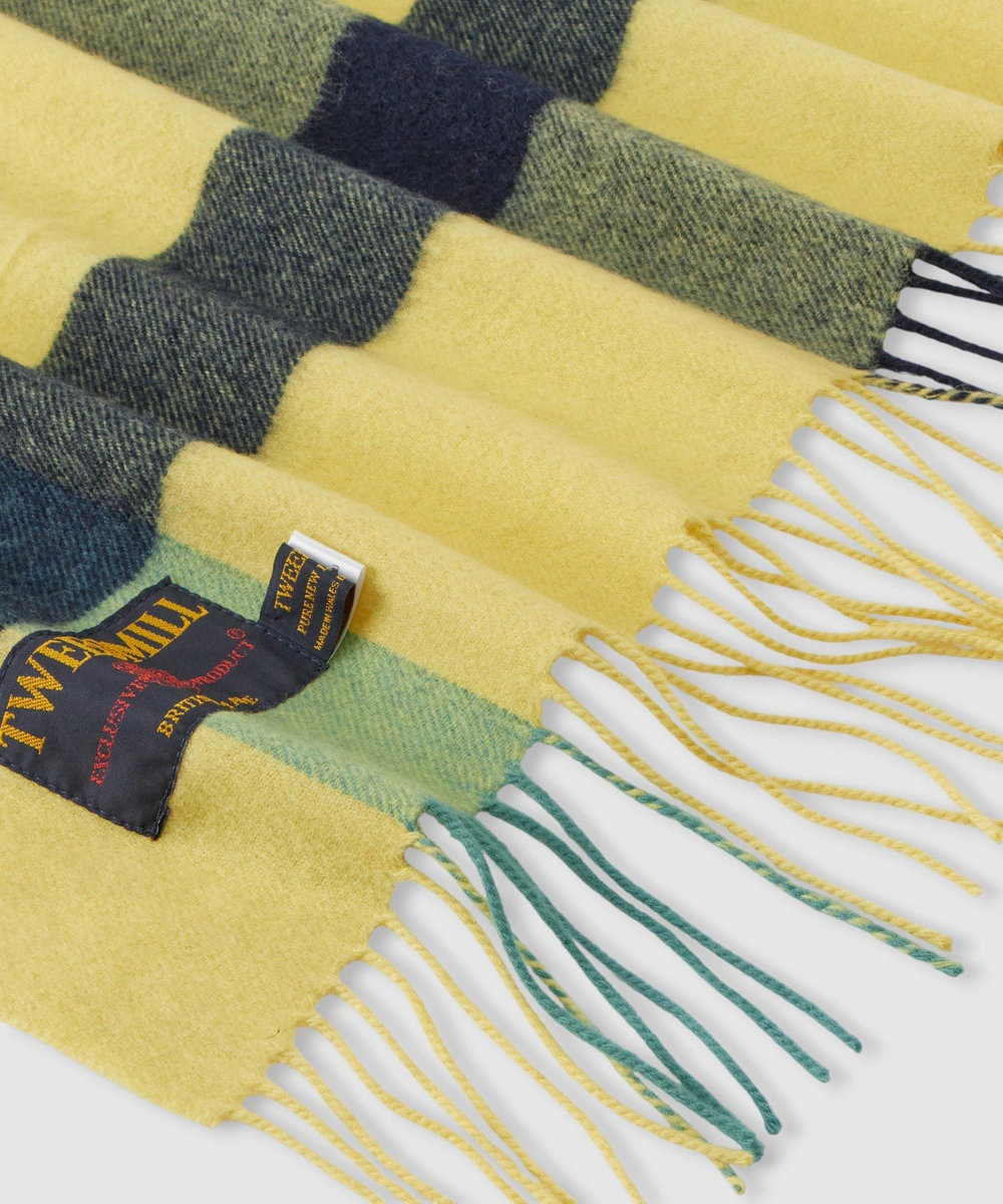 buying 【TWEEDMILL(ツィードミル)】 LAMBS WOOL STOLE イエロー系 (26)