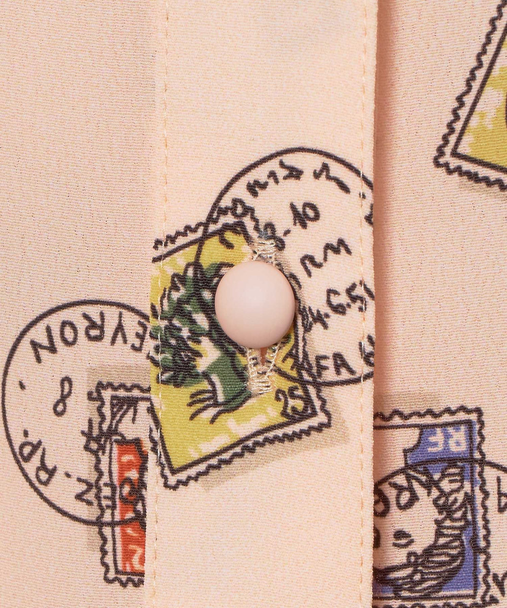 LOULOU WILLOUGHBY 【LOULOU WILLOUGHBY】レタープリントシャツブラウス ピンク (41)