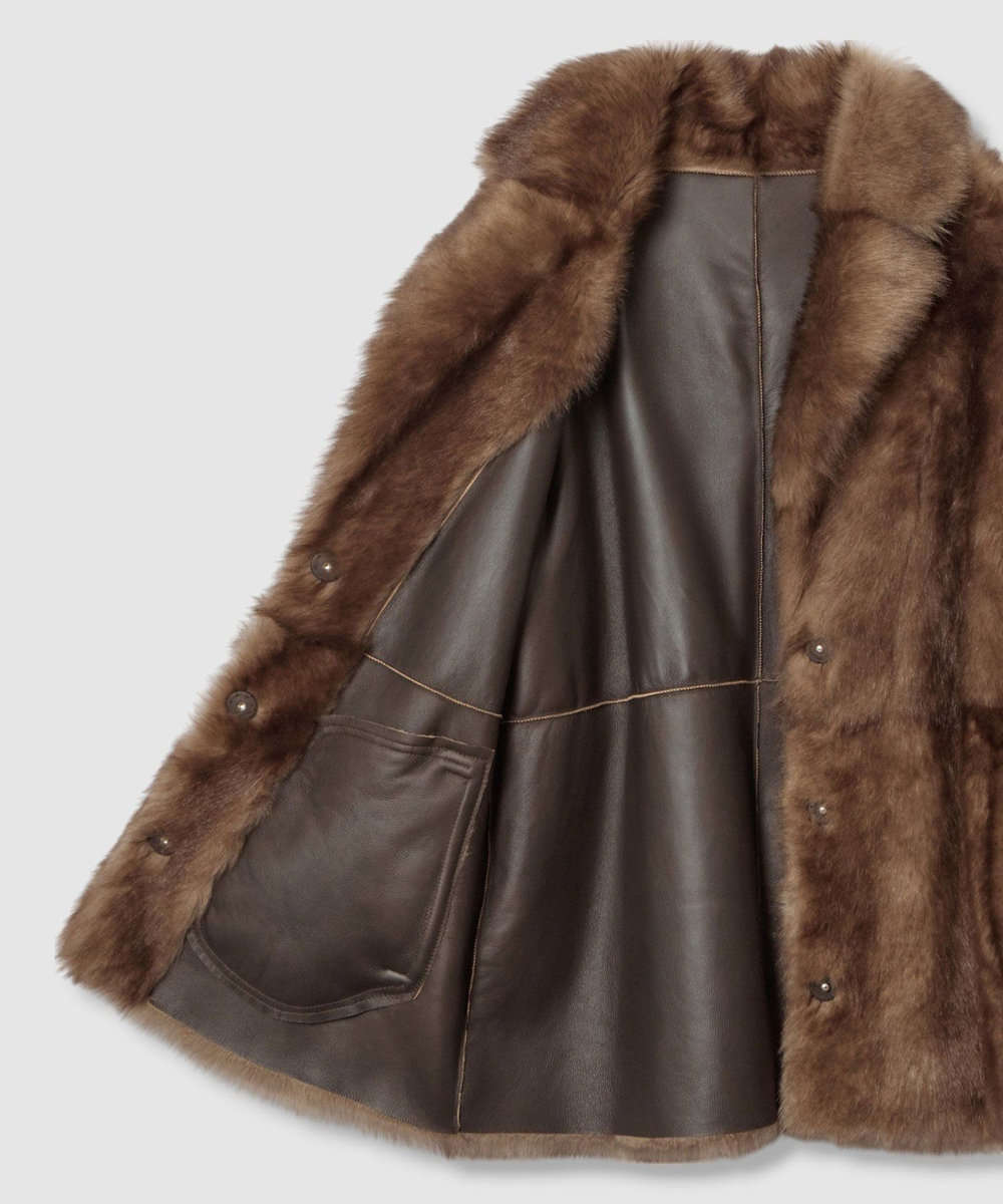 buying 【CARUS(カルス)】 MOUTON JACKET ブラウン (81)