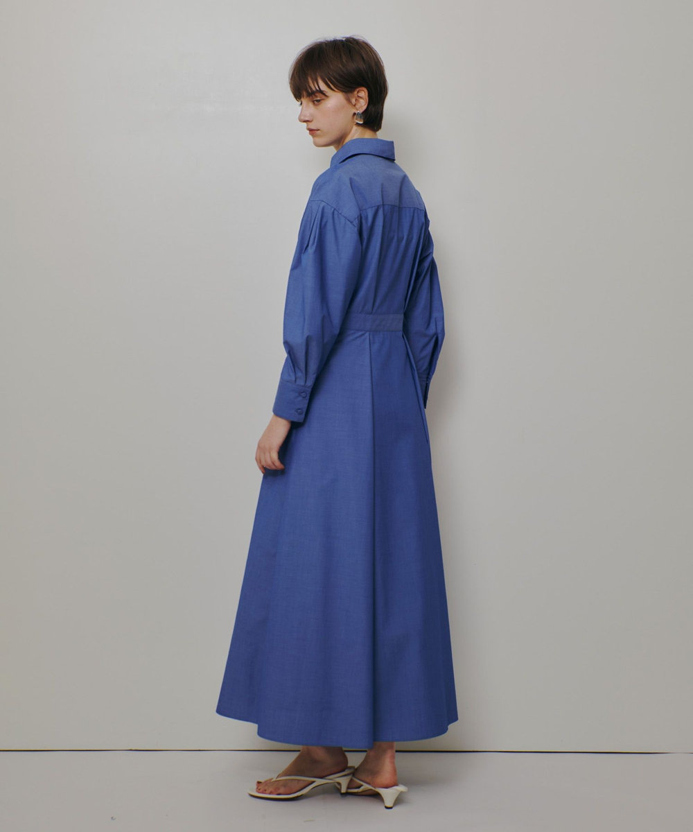 allureville ラップライクシャツワンピース サックス (63)