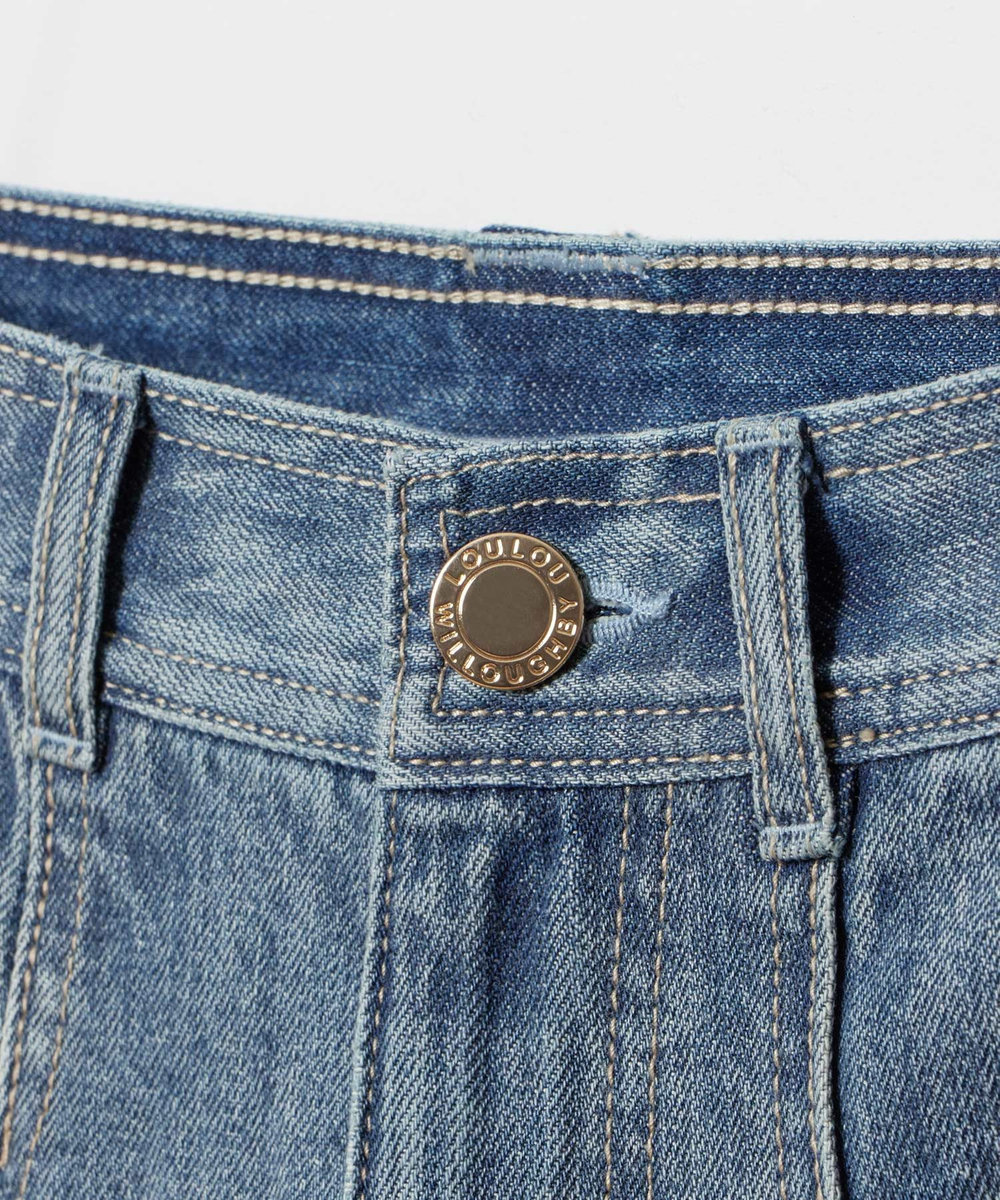 LOULOU WILLOUGHBY 【LOULOU WILLOUGHBY】デニムバギーパンツ ブルー (61)