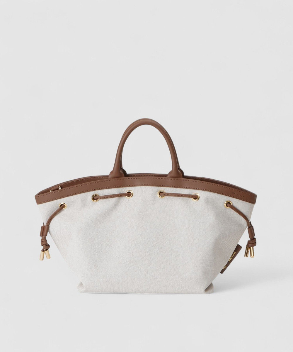 buying 【VIOLAd'ORO (ヴィオラドーロ) 】キャンパーキャンバストートバッグ ベージュ系 (19)