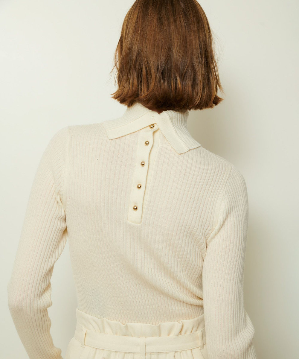 allureville 2WAYネックリブタートル オフホワイト (02)