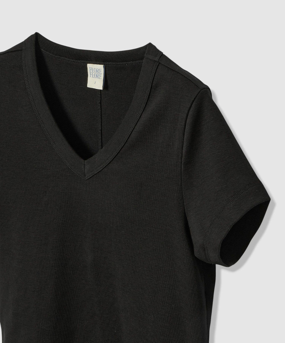 buying 【FLORE FLORE(フローレフローレ)】JILL BABY TEE ブラック (95)