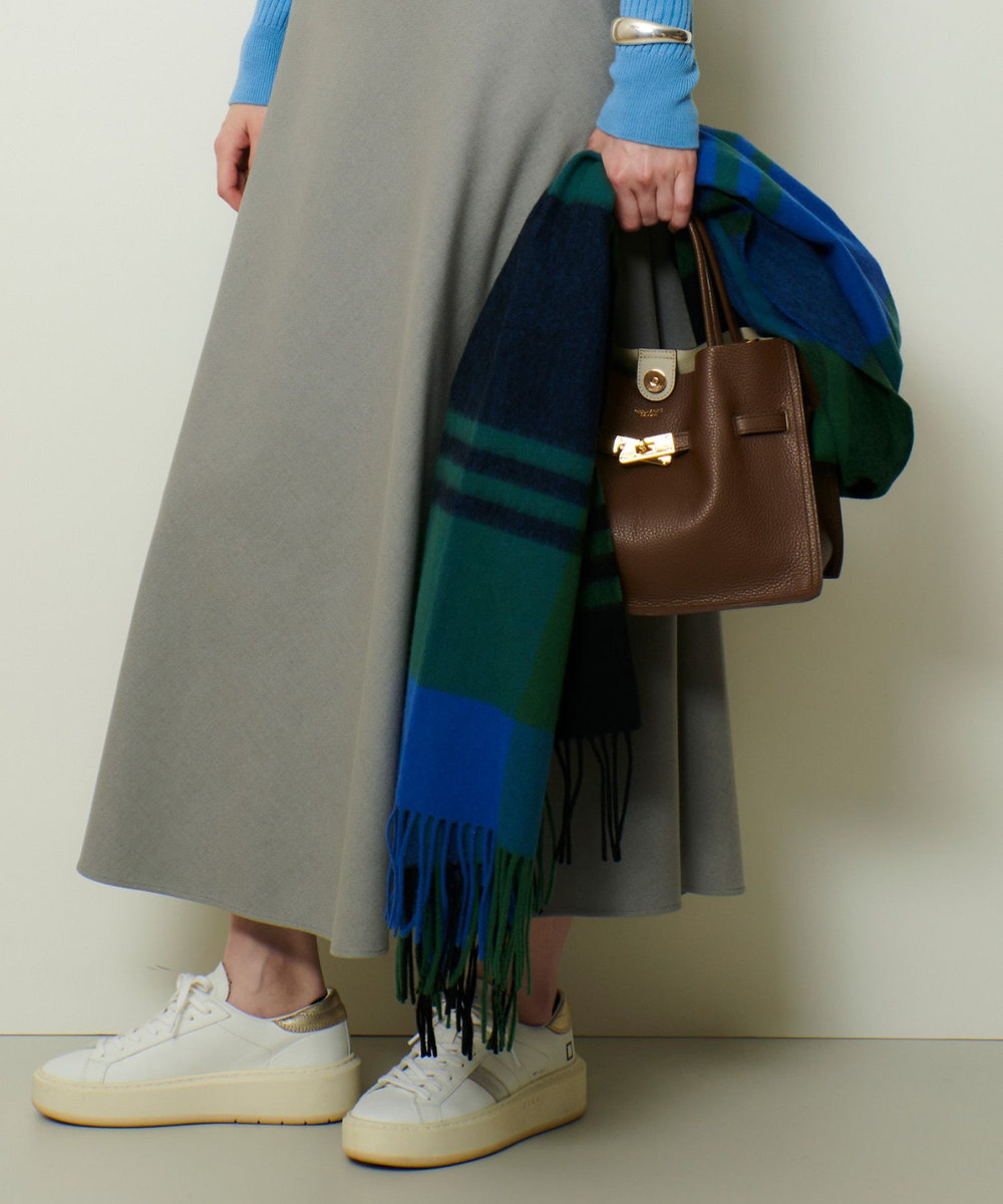 buying 【TWEEDMILL(ツィードミル)】 LAMBS WOOL STOLE グリーン系 (74)