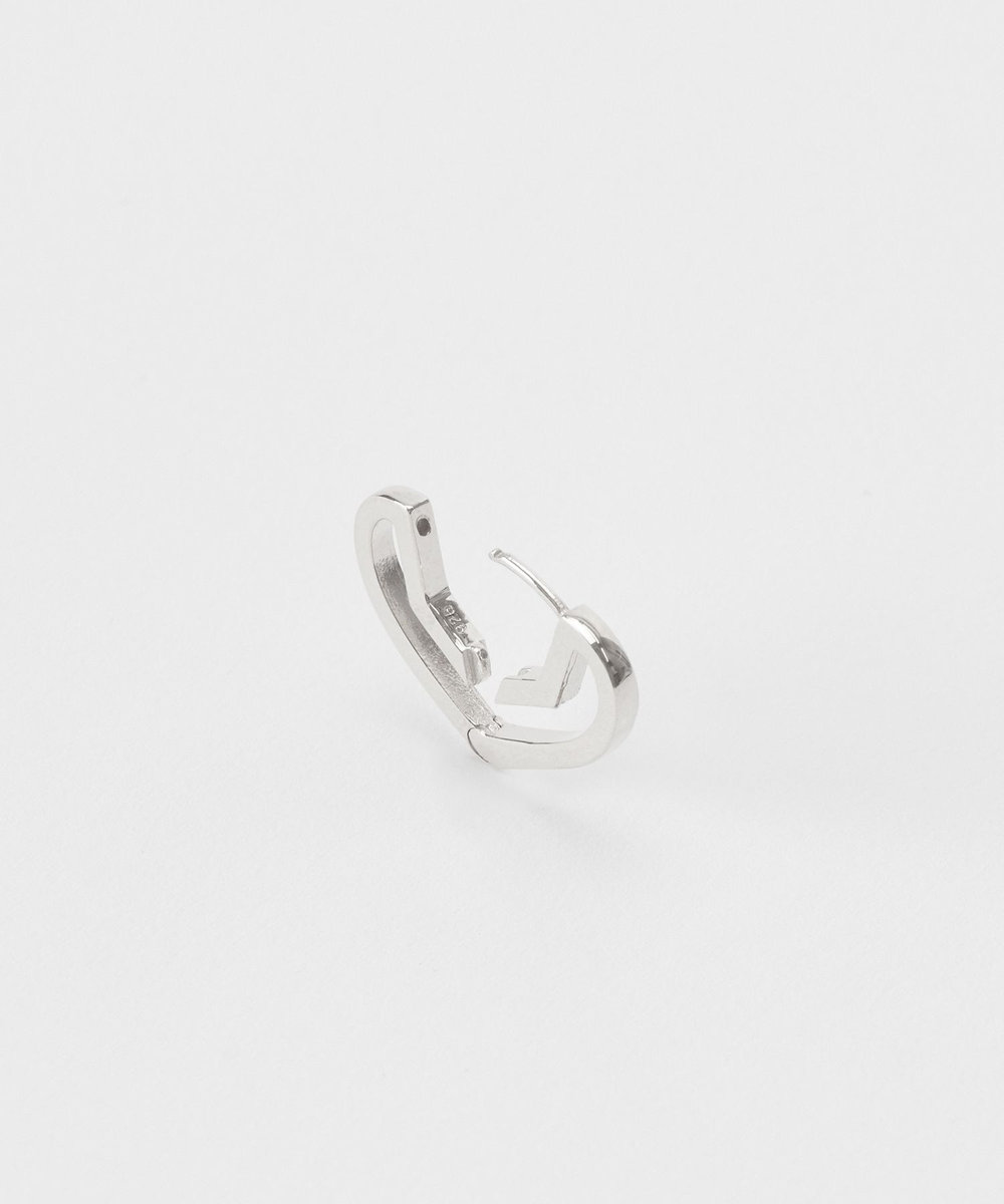 buying 【PLOW（プラウ）】 HUG HEART HOOP PIERCES S SILVER シルバー (90)
