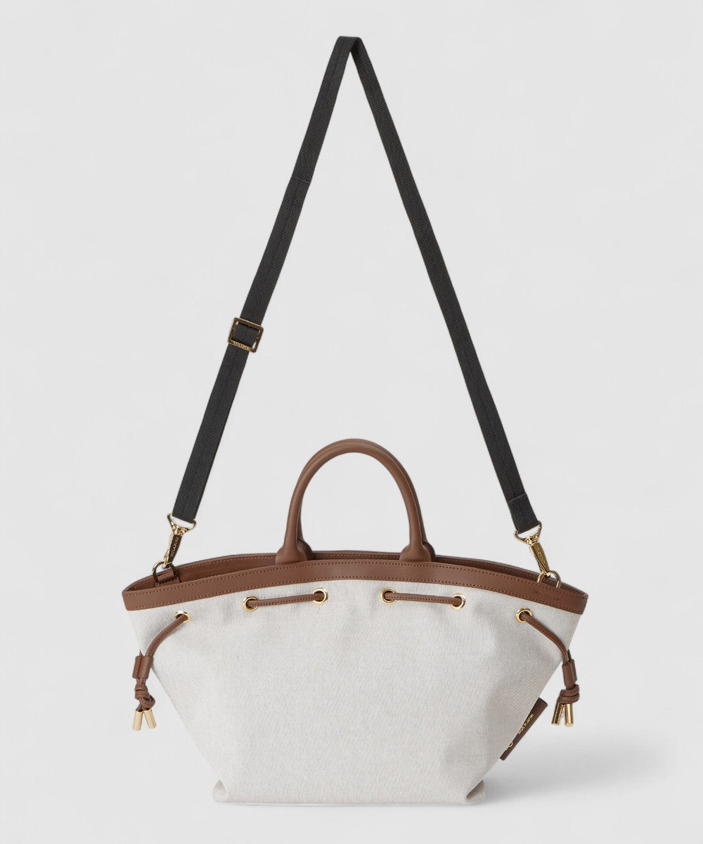 buying 【VIOLAd'ORO (ヴィオラドーロ) 】キャンパーキャンバストートバッグ ベージュ系 (19)