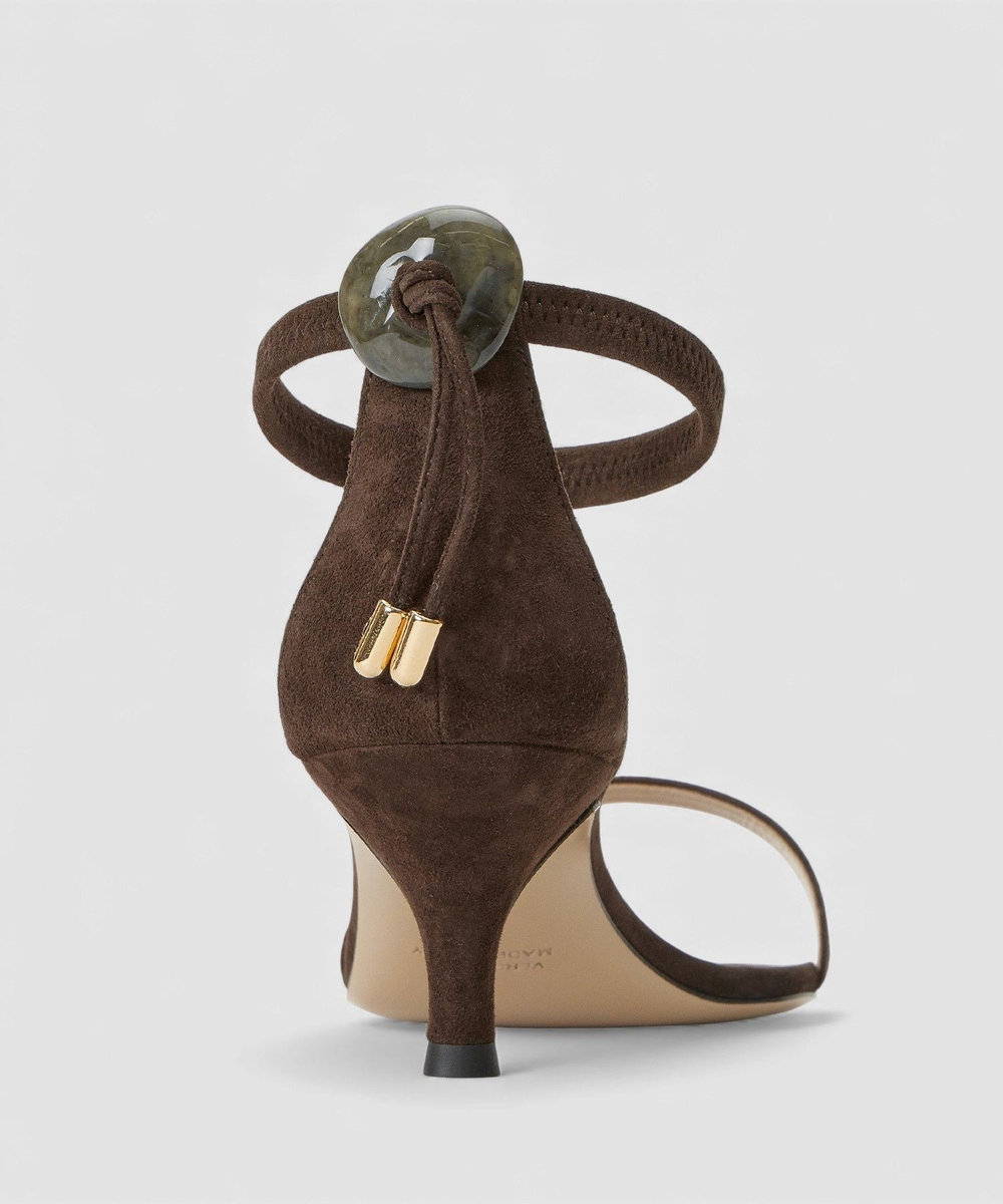 buying 【NEBULONI E.(ネブローニ)】STONE BAR SANDAL ダークブラウン (82)