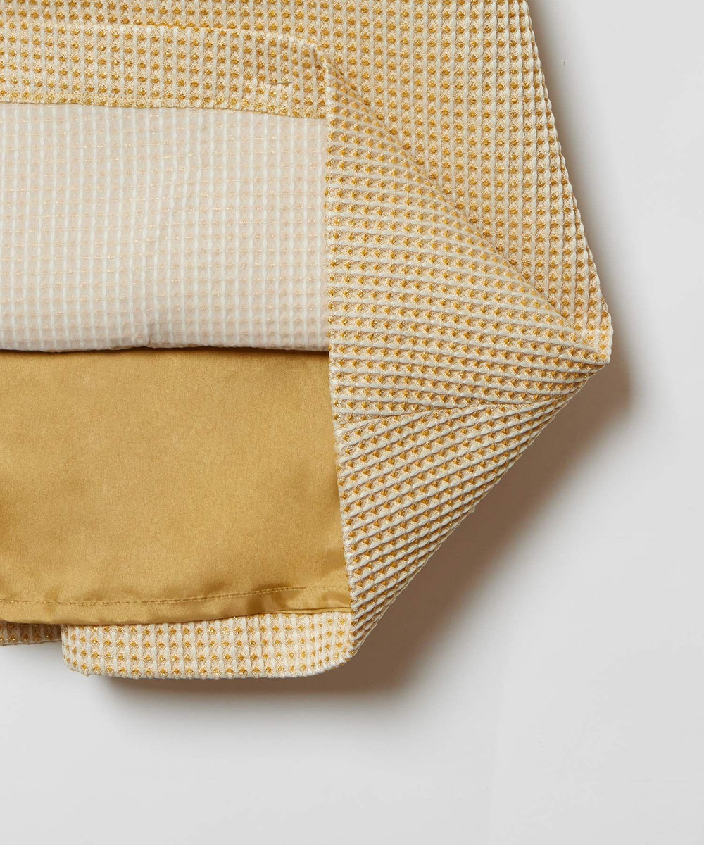 LOULOU WILLOUGHBY 【LOULOU WILLOUGHBY】スパークルジャガードノースリーブワンピース イエロー (21)