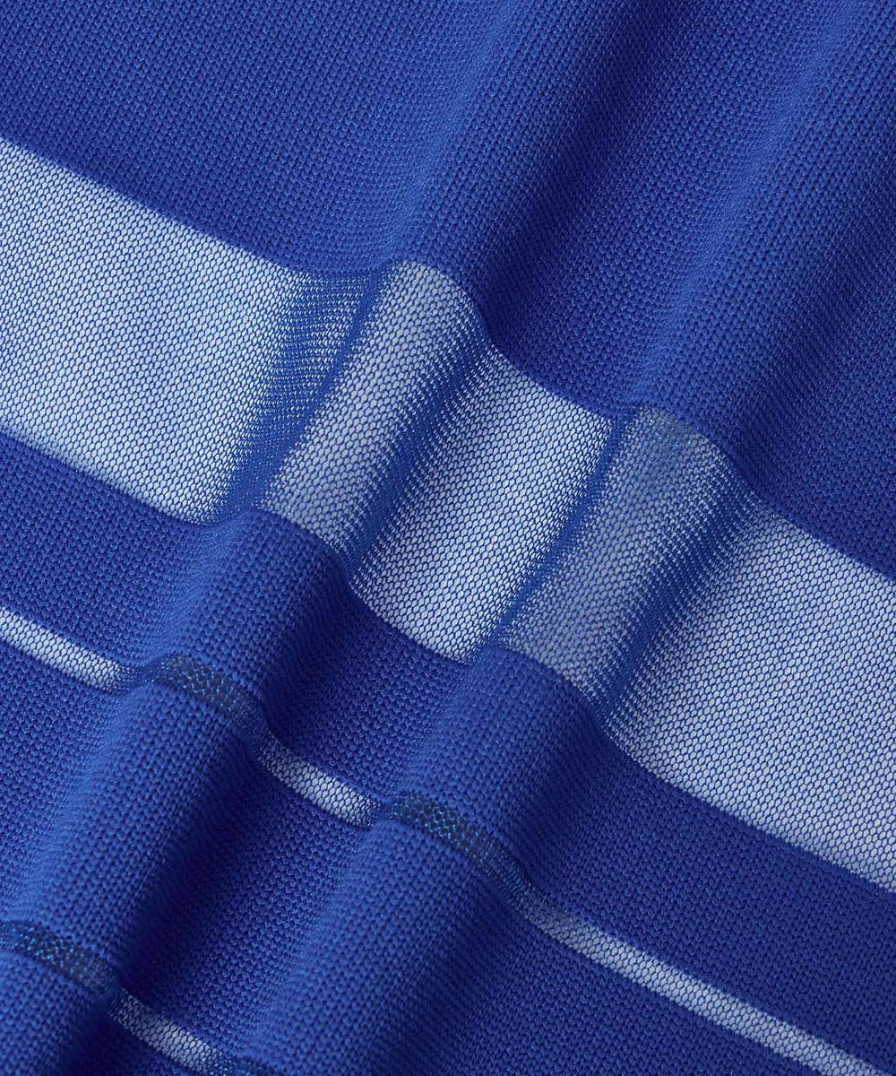 allureville ◇ウエストマークリブワンピース ブルー (61)