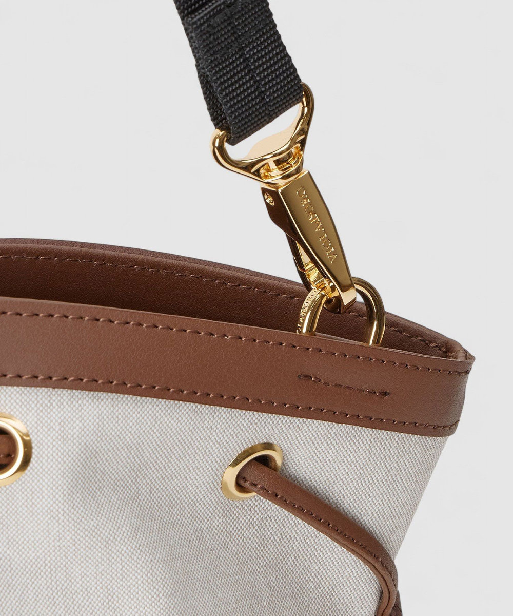 buying 【VIOLAd'ORO (ヴィオラドーロ) 】キャンパーキャンバストートバッグ ベージュ系 (19)